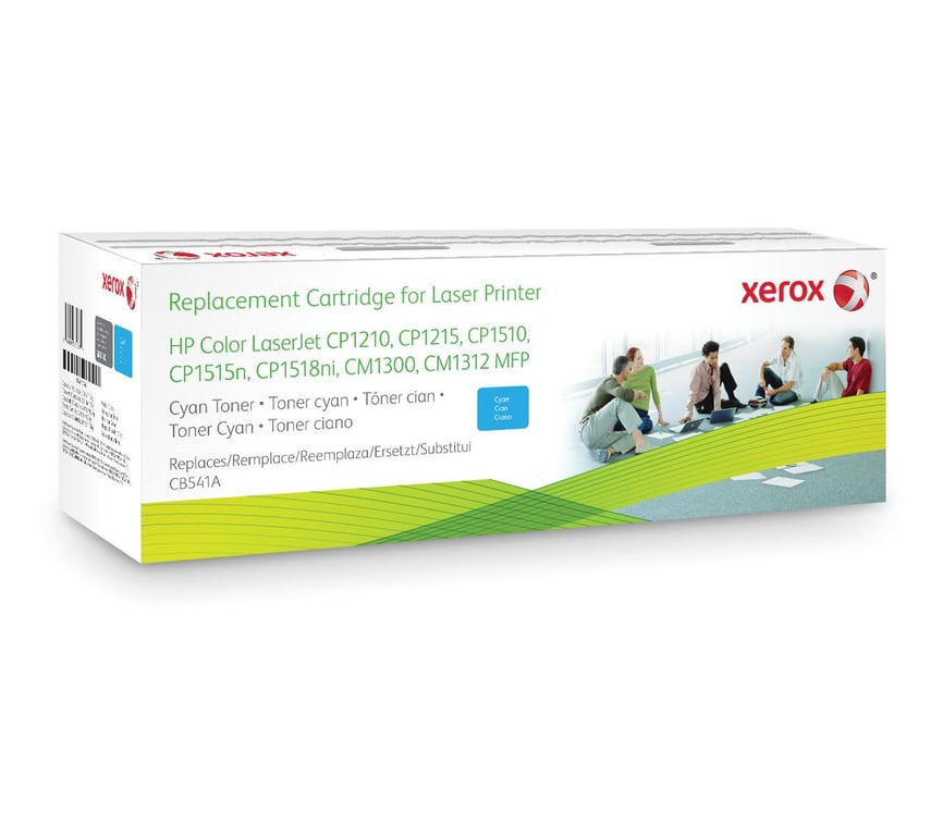 Xerox Toner cyan. Equivalent à HP CB541A. Compatible avec HP Colour LaserJet CM1312 MFP Colour LaserJet CM1525 Colour LaserJetCP1515N Colour LaserJetCP1518N Neuf - vue 1