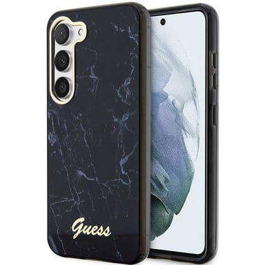 Étui Guess Marble pour Samsung Galaxy S23+, noir