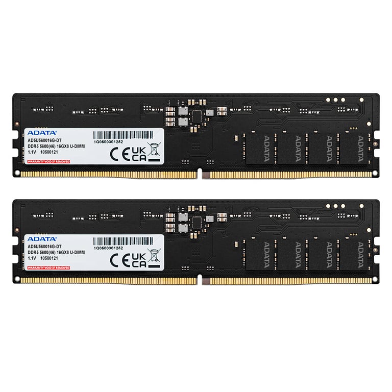 ADATA DDR5 5600 U DIMM module de mémoire 2 x 5600 MHz ECC Neuf - vue 1