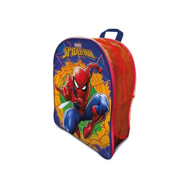 LISCIANI GIOCHI Spider-Man Sac à dos jeu de voyage 2 jeux éducatifs + 20 cartes Jeu de piste et cartes 2+ joueurs Bleu