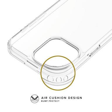 Guscio ibrido invisibile per Apple iPhone 15 Pro Max, trasparente