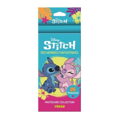 Blister - PANINI - STITCH PHOTOCARDS - 4 bolsillos + 1 gratis - 25 tarjetas