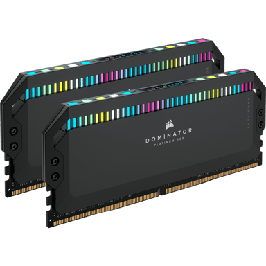 Corsair DOMINATOR PLATINUM RGB DDR5 - 32 Go (2 x 16 Go) - 5600 MT/s C36 (X) - Noir