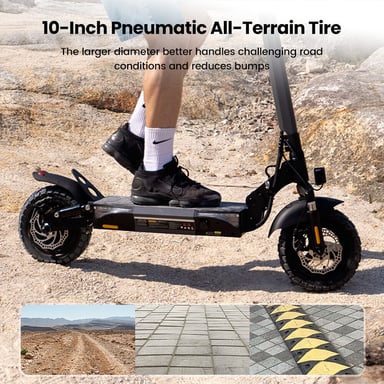 Patinete eléctrico para adultos iScooter W9, 48 V, 14 Ah, 1000 W, 45 km/h, freno de disco, freno electrónico, BMS, neumáticos de 25 cm de ancho