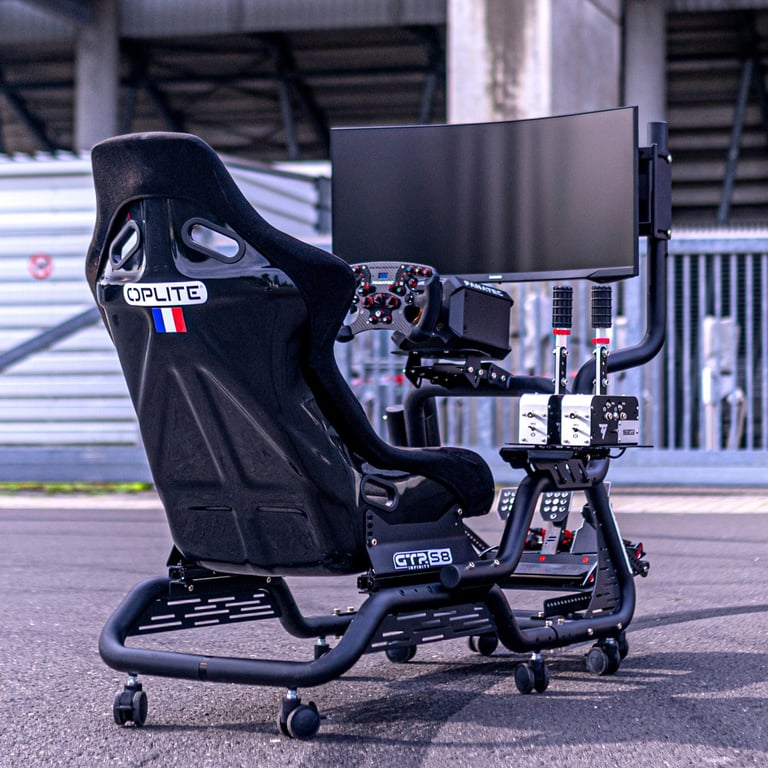 Cockpit professionnel OPLITE GTR S8 Infinity Force pour Simulation de Course et Flightsim - Neuf