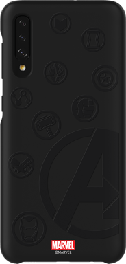 Samsung Funda rígida para Samsung Galaxy A50 A505 de Los Vengadores 4 Galaxy Friends Negro