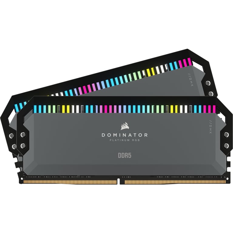 CORSAIR Dominator Platinum RGB DDR5 kit : 2 x DIMM 288 broches 2800 MHz / PC5 44800 CL36 1.25 V - vue 4