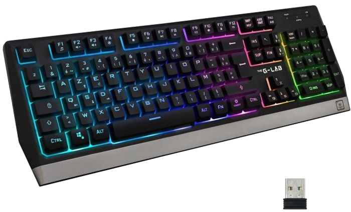 THE G-LAB KEYZ TUNGSTEN Clavier sans fil Gaming - Français - AZERTY