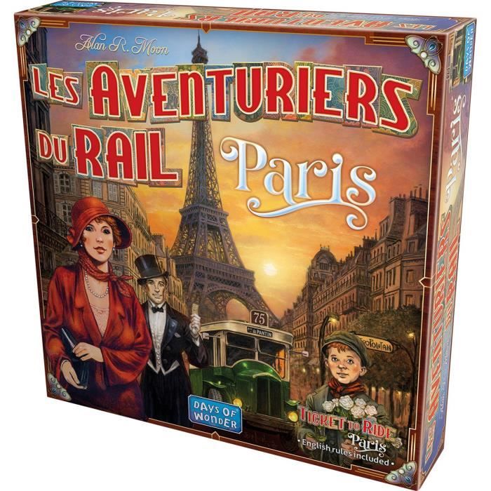 Jeu de Stratégie Asmodee Les Aventuriers du Rail Paris – 2 à 4 Joueurs, Parties de 10 à 15 Min - vue 8