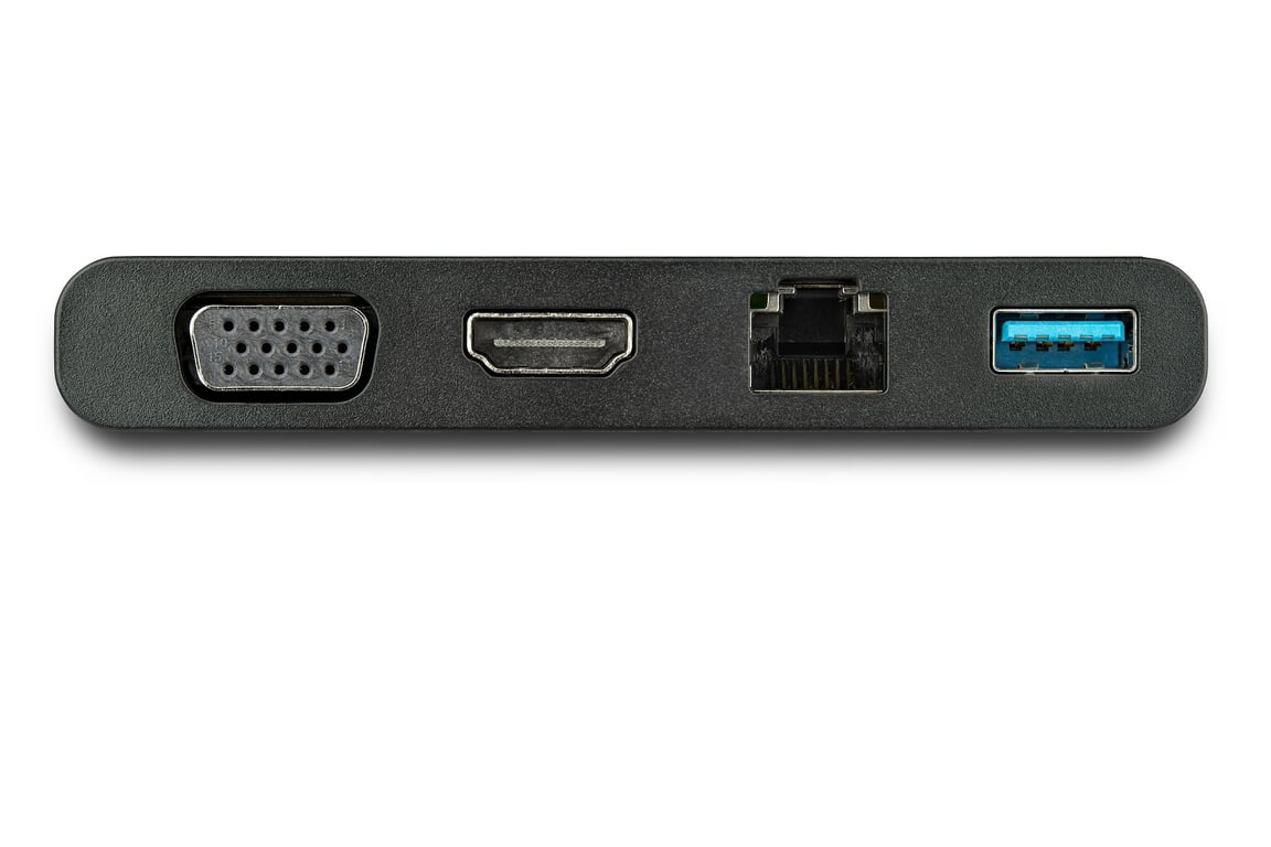 StarTech.com Adaptateur Multiport USB C avec HDMI VGA Gigabit Ethernet & USB 3.0 Mini Dock USB C vers 4K HDMI ou VGA - vue 2