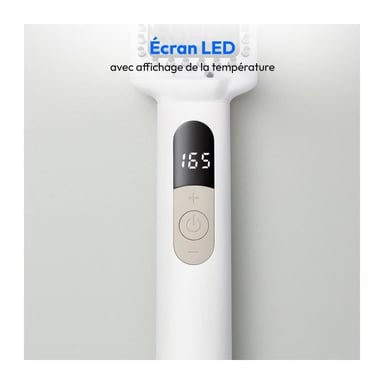 Brosse lissante chauffante MEDION MD19859 46W 5 niveaux 165–210°C céramique/tourmaline écran LED Blanc