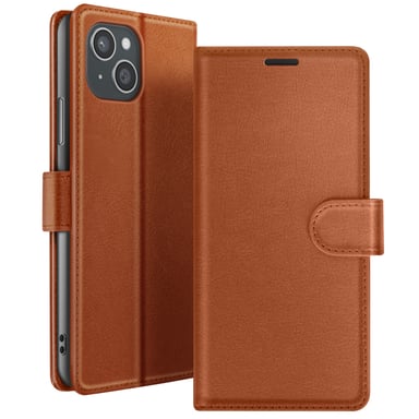 Custodia a portafoglio per Apple iPhone 15 Plus con supporto e linguetta