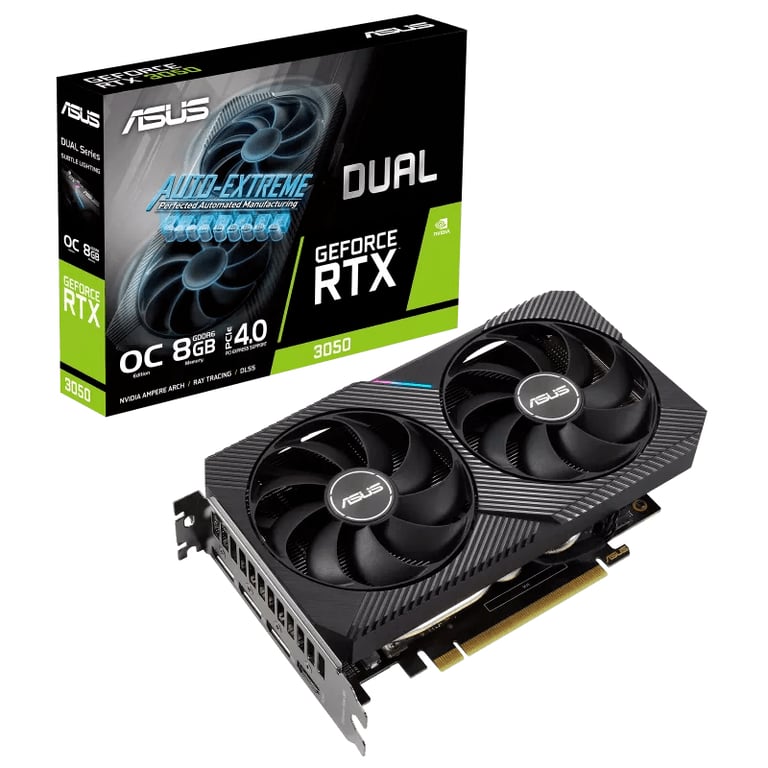 Asus Dual GeForce® RTX 3050 O8G - vue 2