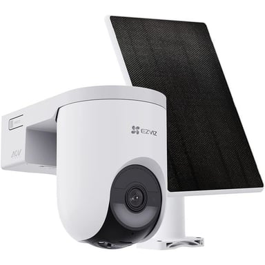 Kit caméra extérieure EZVIZ HB8 Lite 3K+ 6MP 360° avec panneau solaire blanc