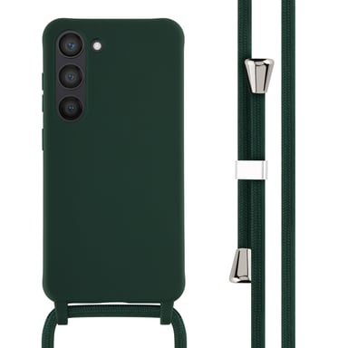 imoshion Coque en silicone avec cordon pour Samsung Galaxy S23 - Vert foncé