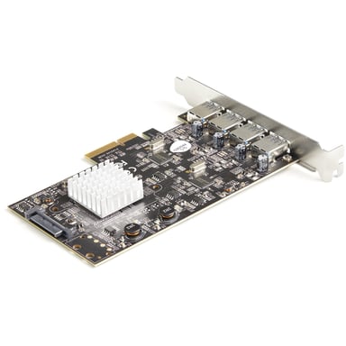 StarTech.com Carte PCIe 2 Ports USB - 10Gbps - Carte Contrôleur Hôte USB 3.2 Gen 2 Type-A PCI Express 3.0 - 2 Contrôleurs - 4x USB-A - Carte Adaptateur PCIe USB Additionnelle - Windows/Mac/Linux