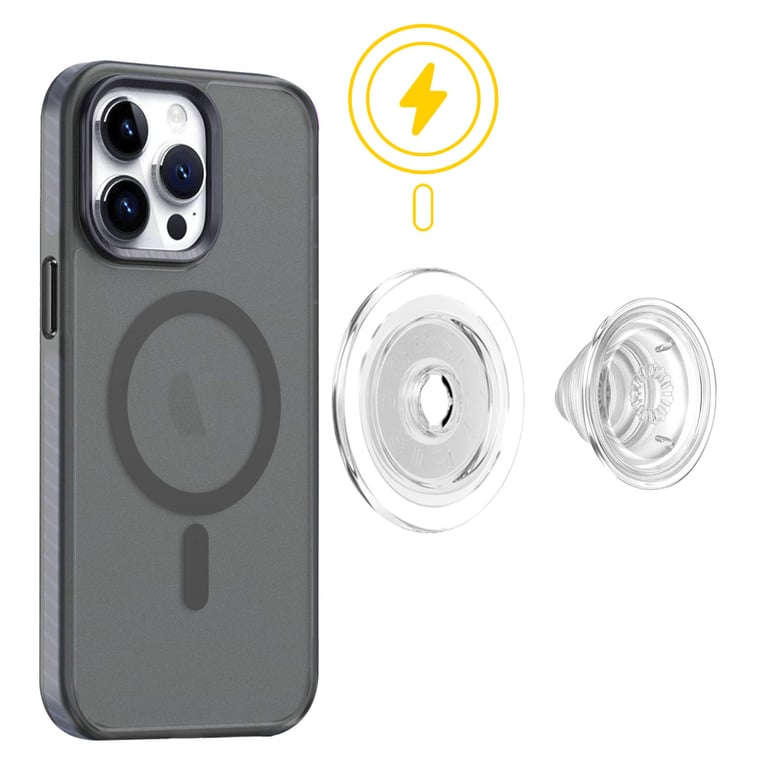 PopGrip PopSockets – Compatible MagSafe, Transparent - vue 6