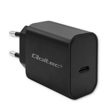 Qoltec 52376 cargador de dispositivo móvil Portátil, Consola de juegos portátil, Batería portátil, Smartphone, Reloj inteligente, Tableta Negro Corrie
