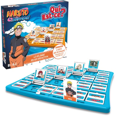 Jeu de société WINNING MOVES QUI EST-CE ? Naruto Shippuden 2x24 personnages Dès 8 ans Bleu vif