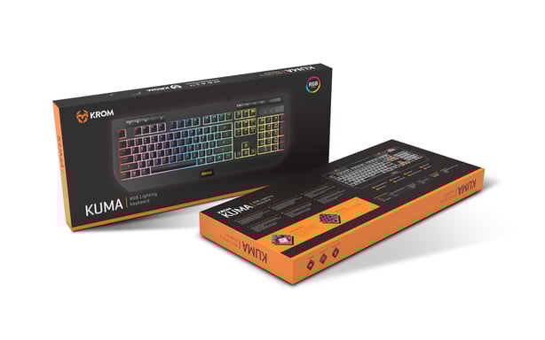 Krom Kuma clavier Gaming USB QWERTY Portuguais Noir