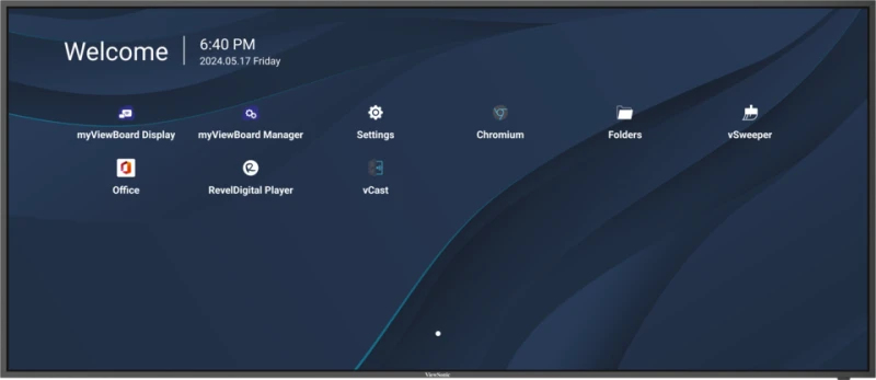 ViewSonic CDE105UW Ecran LED 105 avec lecteur multimédia intégré Android 5K UHD 500 cdm² - vue 3