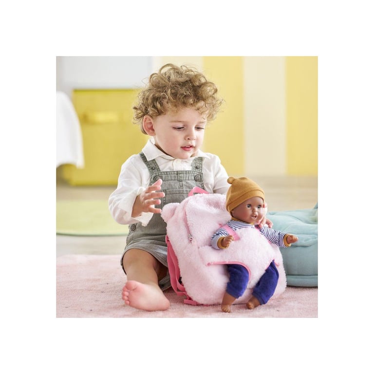Sac à dos poupée Corolle BB30 pour poupées 30 cm fausse fourrure Rose - Neuf