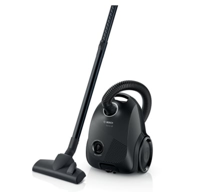 Aspirador compacto BOSCH BGBS2LB1 - 600W - Filtro HEPA lavable - Motor garantizado 10 años - Eco-responsable (64% reciclado) - Bolsa 3,5L - Tubo telescópico - Movilidad optimizada