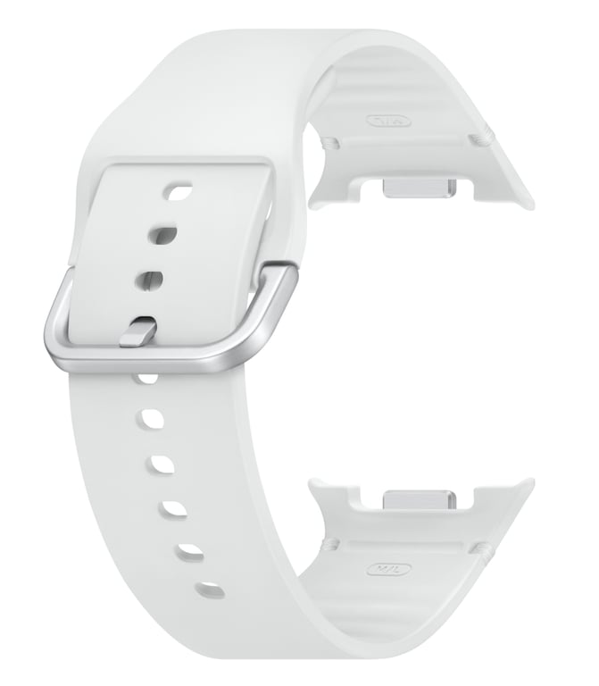 Samsung Bracelet Sport en silicone (M/L) pour Galaxy Watch8 | Watch8 Classic Blanc - vue 3