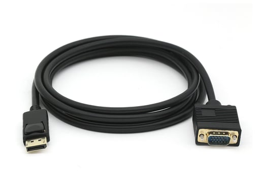 Equip 119338 Câble DisplayPort mâle vers VGA (HD15) mâle, 2,0m - Neuf
