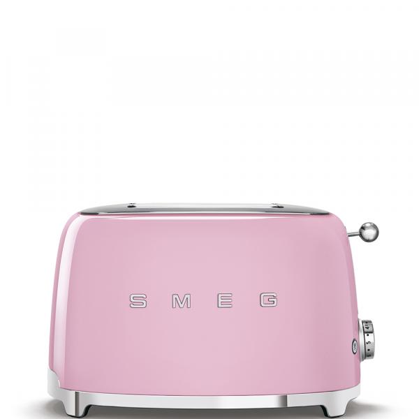 Grille-pain Smeg 2x2 50 pouces rose tsf01pkeu - Neuf