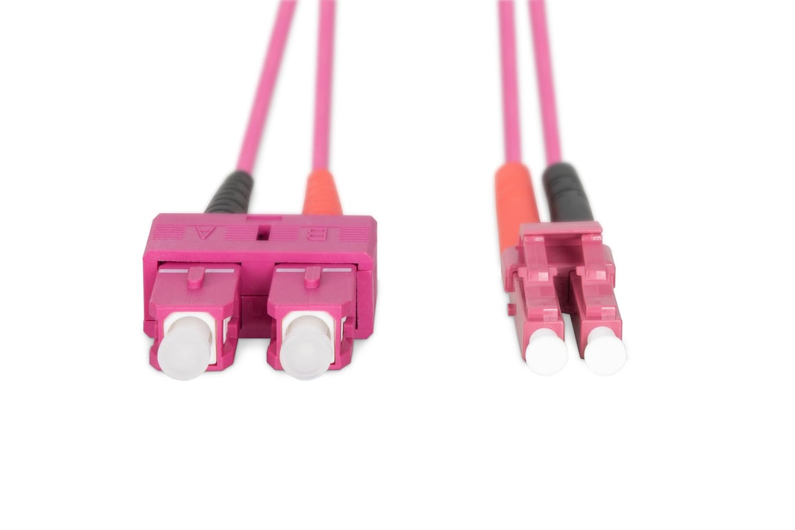 Digitus Câble de brassage multimode à fibre optique, OM4, LC / SC Violet - vue 4