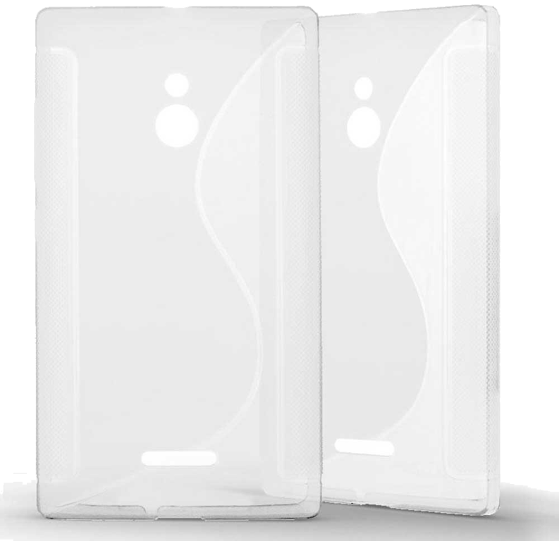 Coque silicone unie compatible Transparent Nokia XL