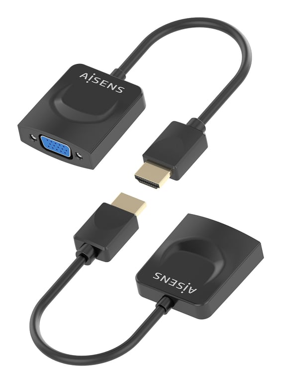 Aisens A122-0947 câble vidéo et adaptateur 0,15 m HDMI Type A (Standard) VGA (D-Sub) Noir - vue 3
