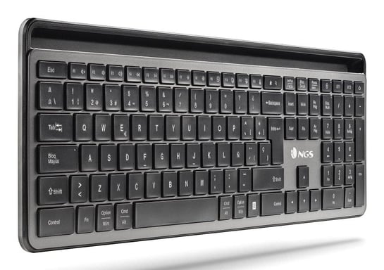NGS ECLIPSE clavier Souris incluse maison/bureau RF sans fil + Bluetooth QWERTY Anglais Gris