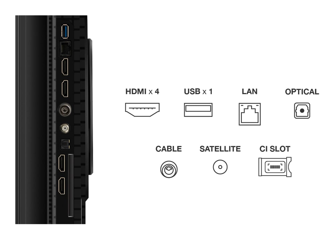 Tv Qled 4k 65 165 Cm 65p8k Tcl - vue 2