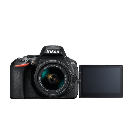 Nikon D5600 + AF-P DX 18-55 mm VR + kit fotocamera reflex SD da 16 GB 24,2 MP CMOS 6000 x 4000 pixel Nero