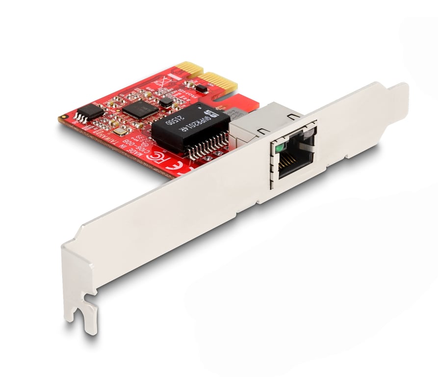DeLOCK Carte PCI Express x1 vers 1 x RJ45 2 5 Gigabit LAN i225 NBASE T Facteur de forme à profil bas Neuf