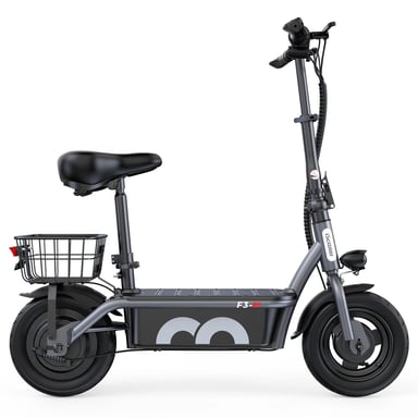 Scooter Eléctrico F3 | Motor 1000W | Batería 48V 13Ah | Neumáticos de 10 Pulgadas| Velocidad Máx 45 km/h | Autonomía 55-60 km | Gris