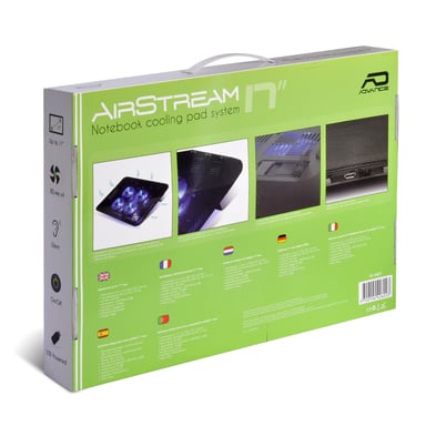 ADVANCE AirStream 17'' almohadilla fría 43,2 cm (17'') 1500 RPM Negro