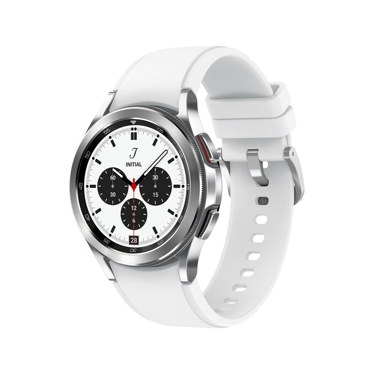 Samsung Galaxy Watch4 Classic 3,05 cm (1.2 ) OLED 42 mm Numérique 396 x 396 pixels Écran tactile Argent Wifi GPS (satellite) - Bon état