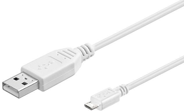 Microconnect USBABMICRO0,60W cable USB USB 2.0 0,6 m USB A Micro-USB B Blanco - Nuevo