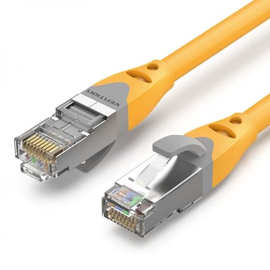 Câble réseau Vention SFTP RJ45 Cat.6a - 2 m - Couleur jaune - Vention