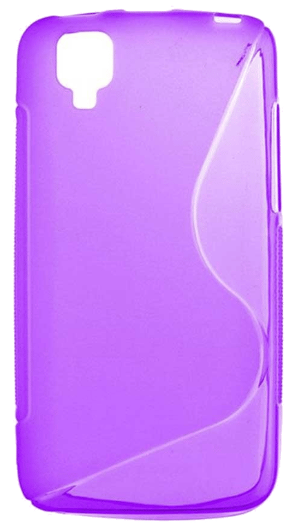 Coque silicone unie compatible Givré Violet Wiko Goa