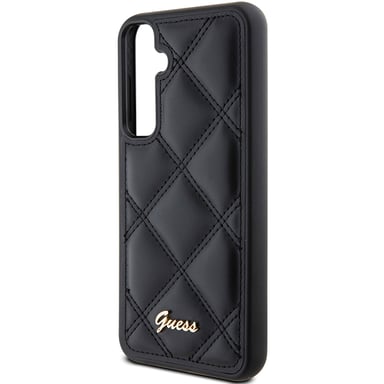 Guess Funda para Samsung Galaxy S23 FE Rígida Patrón acolchado Negro