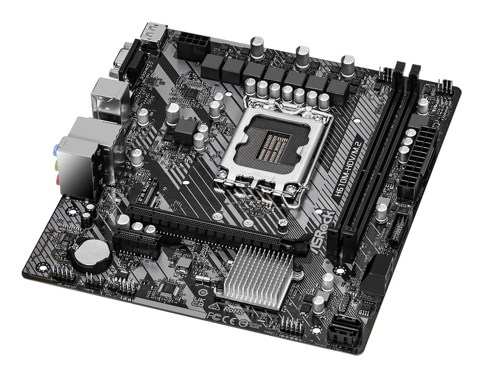 ASRock H610M HDV/ .2 R2.0 - vue 3
