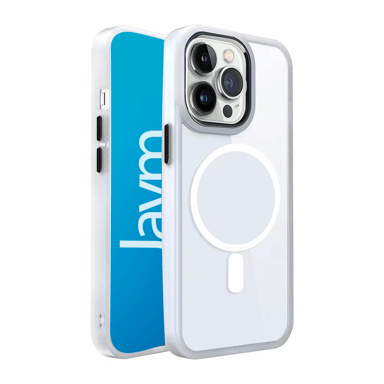 Jaym - Custodia Bumper - Compatibile con Magsafe - Compatibile con [ iPhone 15 ] - Bianco