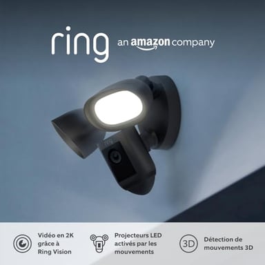 Ring Floodlight Cam Wired Pro Cámara de seguridad IP Exterior 1920 x 1080 Pixeles Techo/pared