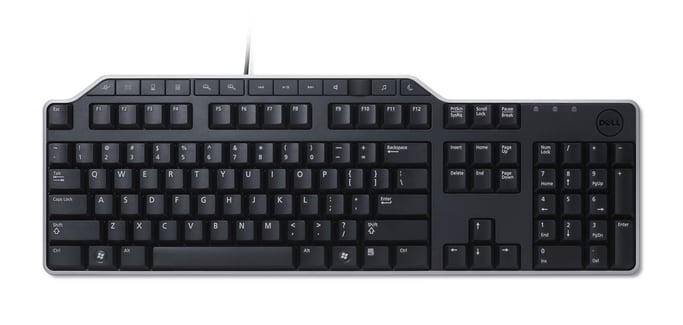 DELL KB522 clavier Universel USB QWERTY US International Noir