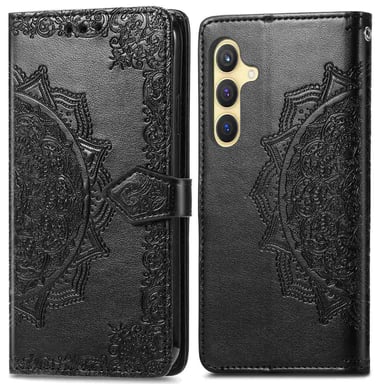 imoshion Etui de téléphone portefeuille Mandala pour Samsung Galaxy S24 - Noir
