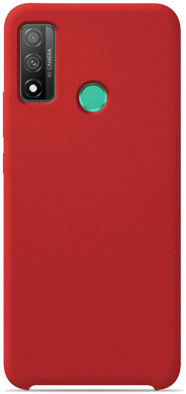 Coque silicone unie compatible Soft Touch Rouge Huawei P Smart 2020